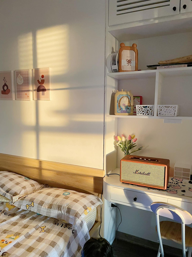 Vợ chồng Nghệ An chi 600 triệu tái cấu trúc căn hộ 90m2, góc nào cũng rộng thênh thang ngắm đến đâu ưng đến đó-16