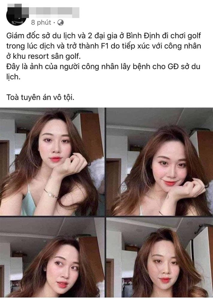 Cô gái bị đồn là F0 lây bệnh cho giám đốc Sở Du lịch Bình Định chơi golf giữa mùa dịch Covid-19 lên tiếng-1