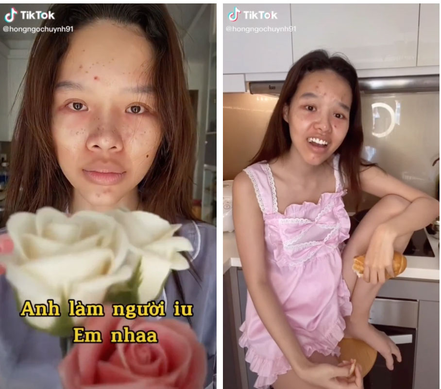 Gái xinh Đồng Tháp gây choáng khi tự bóc” nhan sắc thật: Mặt mộc vs makeup như 2 người khác nhau-2