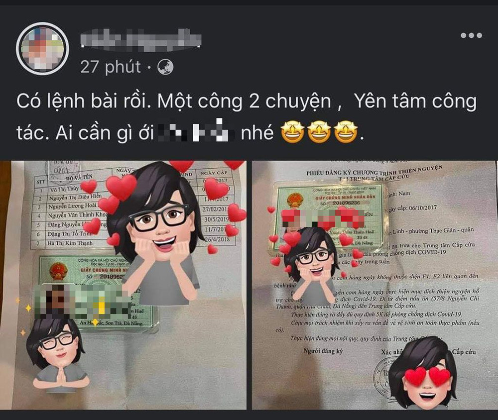 Khoe mẽ lệnh bài giấy tình nguyện viên để lách qua chốt kiểm dịch, cô gái trẻ nhận về trái đắng-1