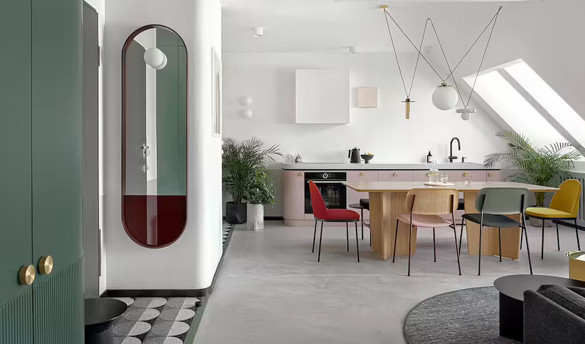 Căn hộ 42m² decor tinh tế với nội thất và màu sắc hiện đại dành cho vợ chồng trẻ-1