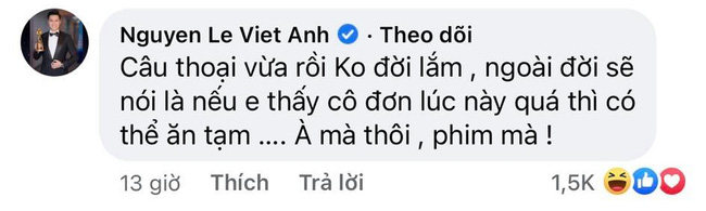 Việt Anh chê thoại phim Hương vị tình thân không đời, bình luận hài thế nào mà lên tới cả nghìn like?-3