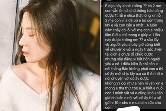 Phẫn nộ: Truất ngựa truy phong còn năn nỉ người yêu cũ nói “con em không phải con anh” với vợ sắp cưới đổi lấy 10 triệu đồng