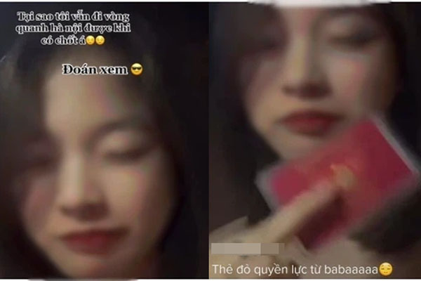 Cô gái khoe có thể đi vòng quanh Hà Nội nhờ thẻ đỏ quyền lực của ba, sự thật thế nào?-4
