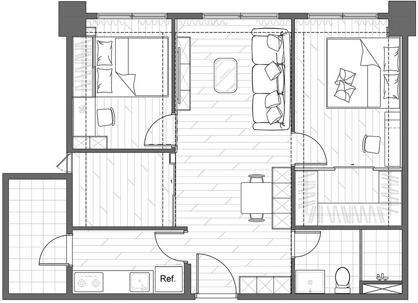 Dinh thự hiện đại của gia đình nhỏ, chỉ 18m2 với phòng 2+1 vẫn cực sang chảnh và tiện nghi-4