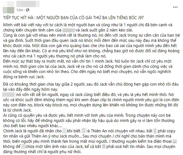 Cô gái thứ 3 trong bê bối Jack bị tố lăng nhăng: Jack từng soạn tin nhắn bắt cô gái này gửi cho Thiên An-1