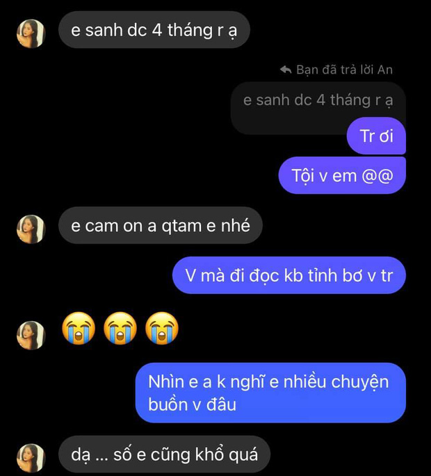 Đọc đoạn chat của Thiên An với bạn thân mà xót: Hết cách rồi anh ơi, em không muốn ai phải tổn thương như em nữa-3