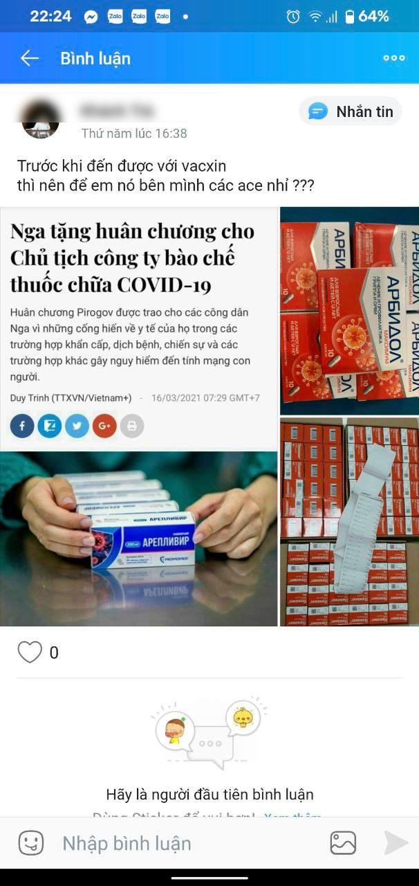 Xuất hiện trên MXH rao bán Thuốc điều trị Covid-19 nên có khi chưa được tiêm vắc-xin: Chuyên gia nói gì?-1