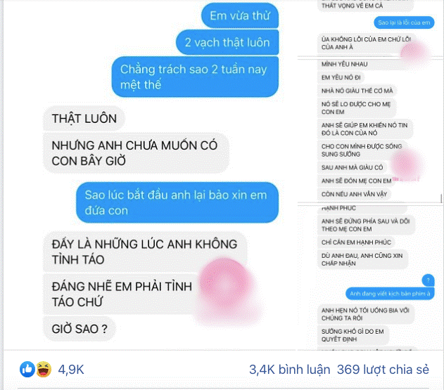 Bạn gái mang thai, gã trai phủi tay chóng vánh và màn dạy tình nhân cách đổ vỏ” đỉnh cao để con mình được sống sung sướng”-1