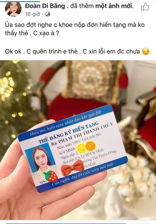 Drama Đoàn Di Băng với antifan vẫn chưa dừng lại, đến việc hiến tạng cũng bị nghi ngờ vì quên trình ra 1 thứ-2