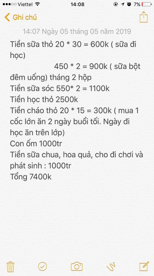 Hội bỉm sữa tung bảng chi tiêu nuôi con hàng tháng, 5 triệu đồng Jack chu cấp cho Thiên An liệu có đủ?-6