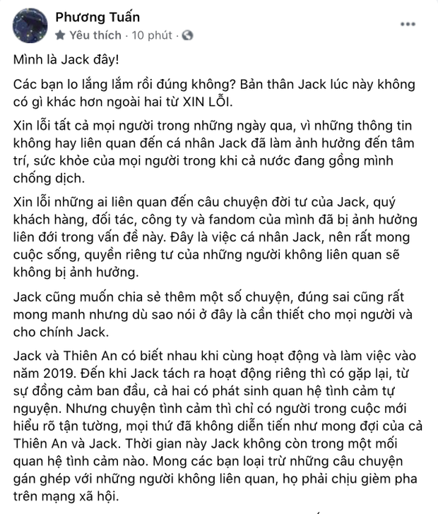 Jack vẫn chưa liên hệ với Thiên An và gia đình cô sau khi viết tâm thư xin lỗi?-1