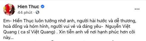 Hàn Thái Tú, Thanh Thảo và các sao Việt bàng hoàng khi nghe tin ca sĩ Việt Quang qua đời-3