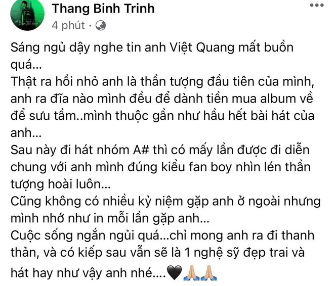 Tang lễ gấp rút của ca sĩ Việt Quang: Không kèn trống, khâm liệm tại nhà riêng, xót xa nụ cười người quá cố trên di ảnh-7