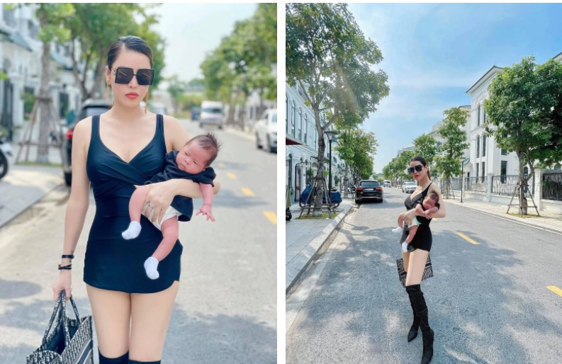 Vừa sinh con 1 tháng, Quế Vân đã tích cực diện bikini khoe body bỏng mắt, bày cách giảm 10kg nhàn tênh cho chị em-3