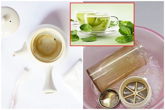 Dù vết trà trong ấm có dày đến đâu vẫn có thể được làm sạch bằng mẹo nhỏ này
