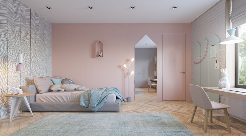 Phòng ngủ đơn ngọt ngào theo phong cách Macaron, nhẹ nhàng mà thư thái-4