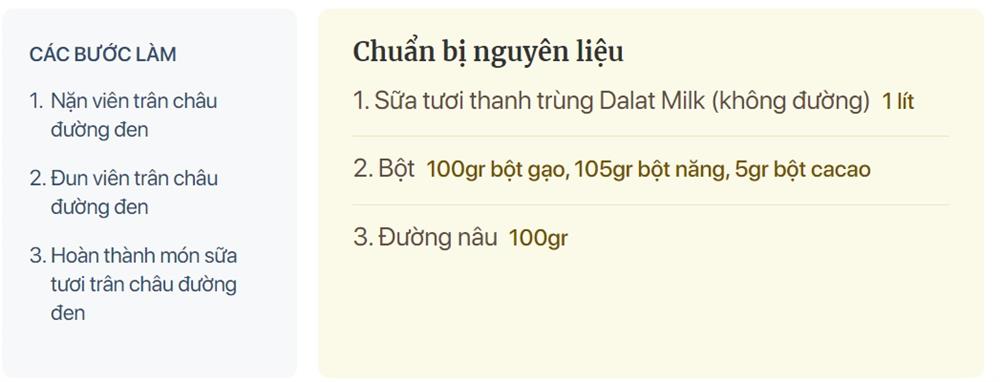 Sữa tươi trân châu đường đen hóa ra lại dễ làm thế này: Ở nhà giãn cách chẳng tội gì không làm chị em ơi!-1