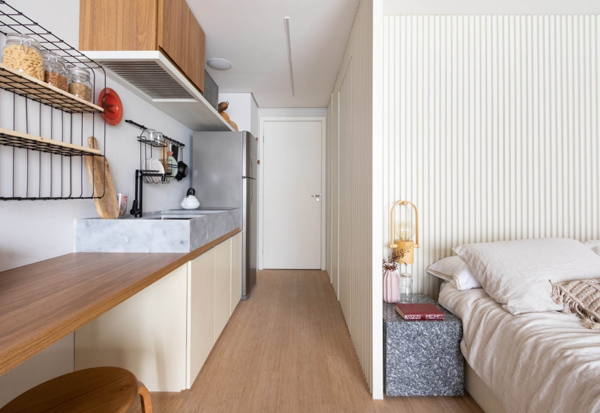 Căn hộ cho thuê nhỏ xinh nhưng vô cùng đáng yêu, thiết kế nhẹ nhàng mà tiện dụng, chỉ nhìn thôi đã muốn dọn luôn vào ở-4