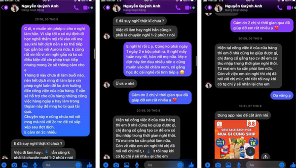 Quỳnh Anh - vợ cầu thủ Duy Mạnh bị nhân viên tố chửi mắng vô lý, nhập nhằng trong việc chi trả lương, cố tìm cách hoạt động chui trong mùa dịch-3