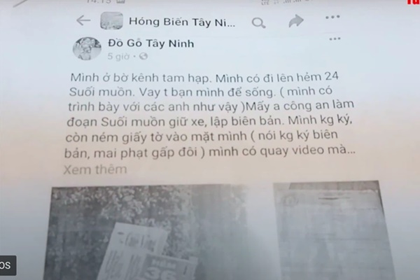 Ra đường không lý do bị phạt, người đàn ông lên mạng vu khống công an ném giấy tờ, đe doạ phạt gấp đôi-1