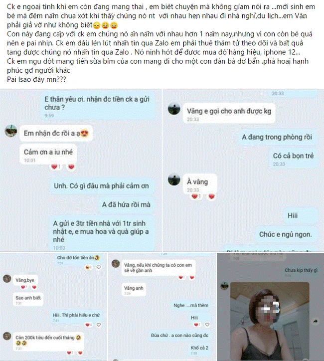 Vợ mới đẻ chồng đã bao nuôi nhân tình già kém sắc, nhìn cảnh facetime nóng bỏng mà hội chị em sôi sục-1