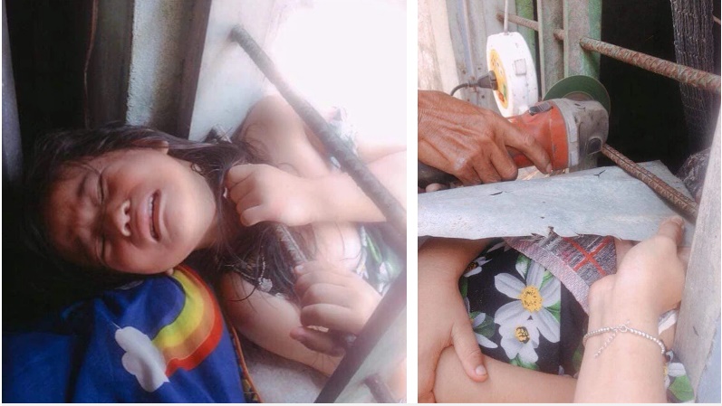 Dở khóc dở cười” với những pha chui đầu vào song sắt của trẻ, cách giải cứu khiến nhiều người bất ngờ-1