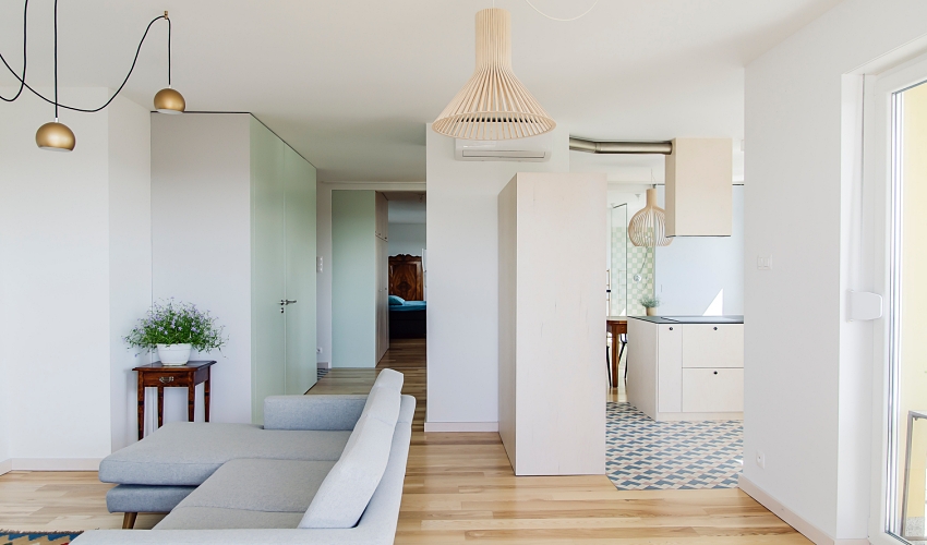 Căn hộ tạo dấu ấn đặc biệt với màu trắng thanh lịch-8