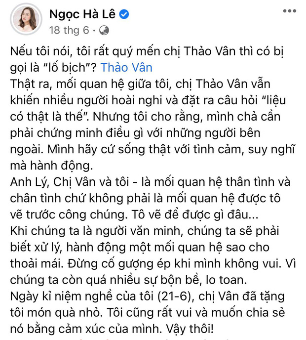 MC Thảo Vân gửi một thứ đến cho bà xã kém 15 tuổi của chồng cũ, hé lộ mối quan hệ thật sự không phải ai cũng có được!-3
