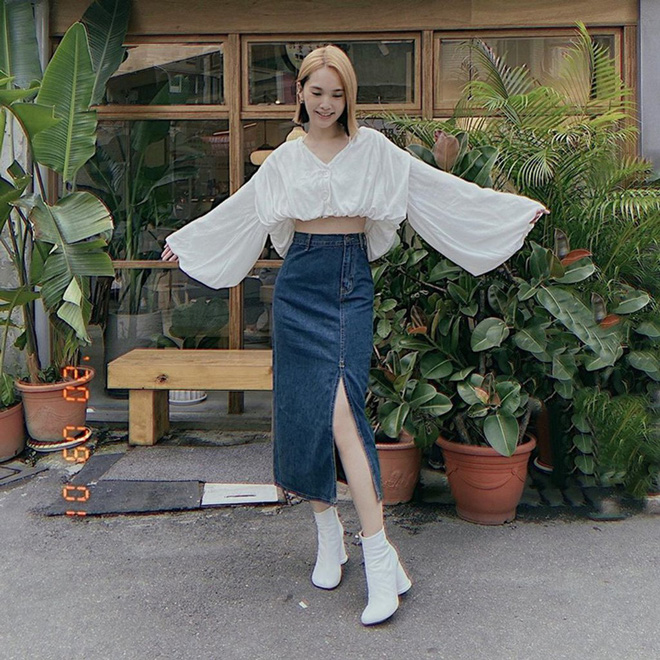 Kinh hãi loạt váy xẻ hiểm hóc của chị em, mặc thế này ra đường thì phô đến vô cực luôn-19