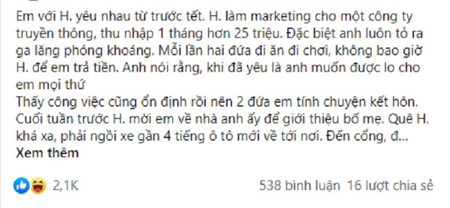 Về ra mắt ngủ lại nhà bạn trai, bất ngờ nghe được câu chuyện lúc nửa đêm của mẹ con anh khiến cô gái hoang mang cầu cứu-1