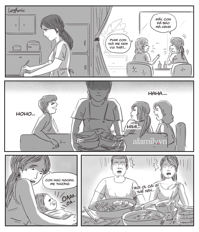 Dỗ con ngủ xong, xuống nhìn mâm cơm mọi người phần cho, tôi té ngửa vì sốc-1