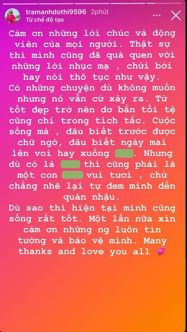 Bị gạ tình bằng ngôn từ thô tục, Trâm Anh tâm sự có những chuyện không muốn vẫn cứ xảy ra”-3