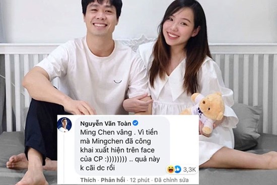 Vợ Công Phượng sinh bé gái đầu lòng