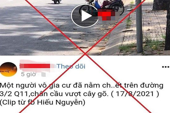 Thông tin chính xác về người đàn ông vô gia cư nằm bất động trên đường phố Sài Gòn