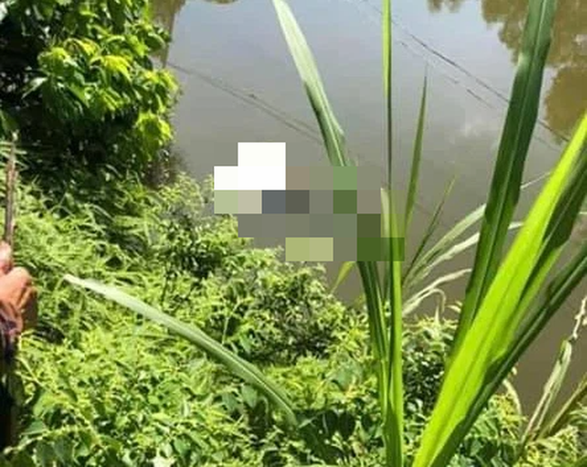 Đau xót tìm thấy thi thể bé trai Vĩnh Phúc mất tích ở dưới hồ gần nhà sau 1 ngày tìm kiếm-1