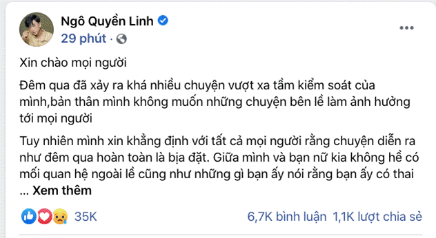 Bị tố làm người khác có bầu không nhận, chàng trai nổi tiếng tuyên bố sẵn sàng mời luật sư và phản ứng từ cô gái trẻ-7