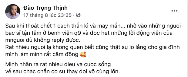 Tin vui: Gia đình 6 người F0 của NS Đào Trọng Thịnh đã có 3 thành viên khỏi bệnh, nam nhạc sĩ vượt cửa tử thần kỳ-5