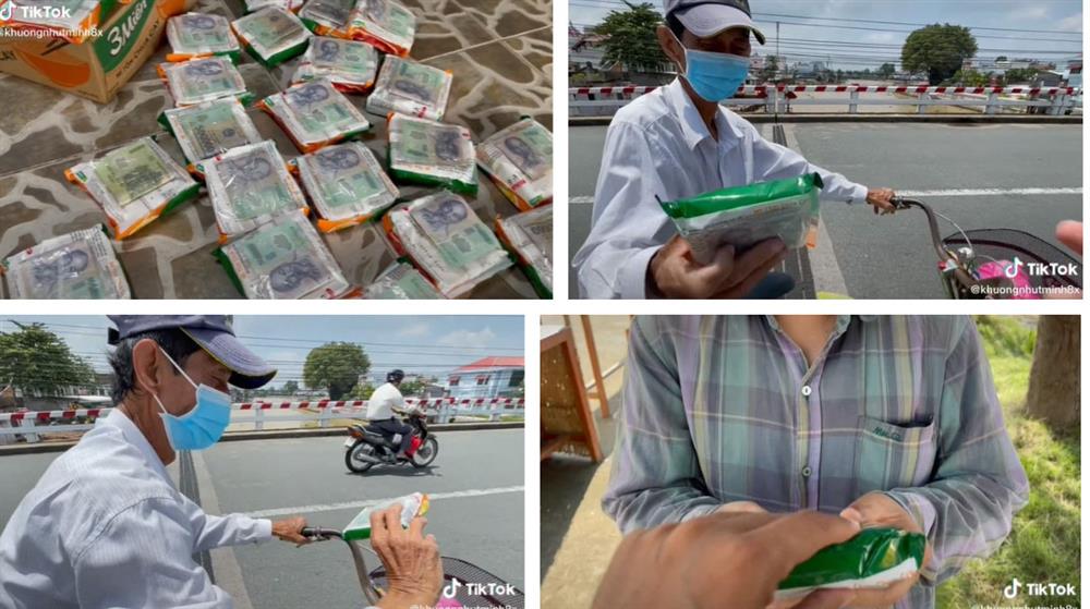 Hết làm ổ bánh mì đặc biệt, người đàn ông lại tiếp tục tặng gói mì đắt nhất Việt Nam cho người khó khăn mùa dịch, nhiều người bất ngờ bật khóc với sự thật đằng sau-2