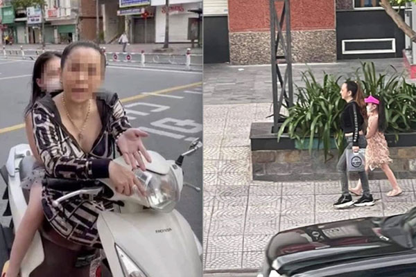 Chị đại quận 4” lại tái xuất: Vẫn không đeo khẩu trang, dẫn con gái đi lang thang trên phố trong ngày đầu TP.HCM siết chặt giãn cách-5