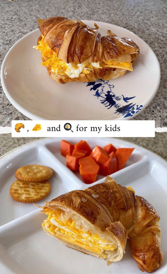 Tăng Thanh Hà làm bữa sáng cho hai con, trông sang chảnh mà đơn giản bất ngờ-1