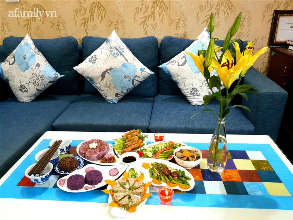 Tiêu chí tiết kiệm trong mùa dịch, mẹ đảm Hà Đông sắm mâm cỗ chay cúng Rằm tháng 7 tính cả hoa quả chỉ hết 150k-12