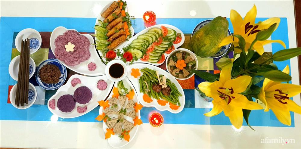 Tiêu chí tiết kiệm trong mùa dịch, mẹ đảm Hà Đông sắm mâm cỗ chay cúng Rằm tháng 7 tính cả hoa quả chỉ hết 150k-8