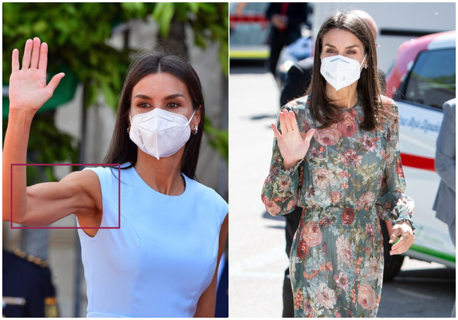 Hoàng hậu Tây Ban Nha nhiều lần diện đầm lộ vai gân guốc thô cứng, còn đâu là biểu tượng mặc đẹp hơn Kate-10