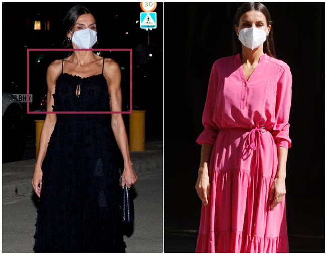 Hoàng hậu Tây Ban Nha nhiều lần diện đầm lộ vai gân guốc thô cứng, còn đâu là biểu tượng mặc đẹp hơn Kate-9