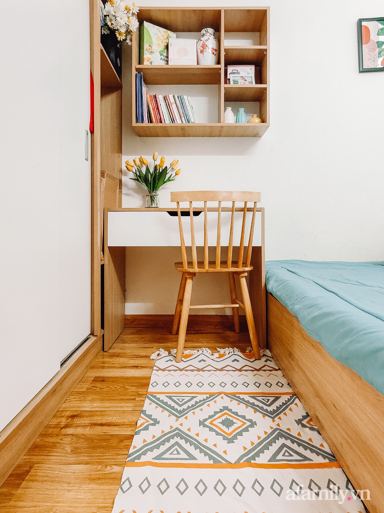 Căn hộ 60m² tràn ngập màu nắng, tinh tế đến từng góc nhỏ của vợ chồng ngành Y ở Sài Gòn-23