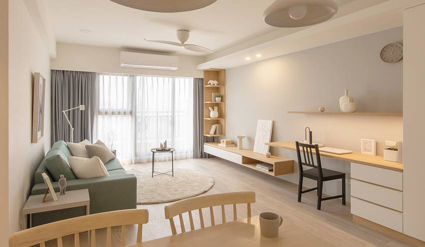 Tổ ấm nhỏ xinh màu trà sữa, thiết kế đơn giản cho không gian ấm áp với ánh sáng tự nhiên chan hòa-1