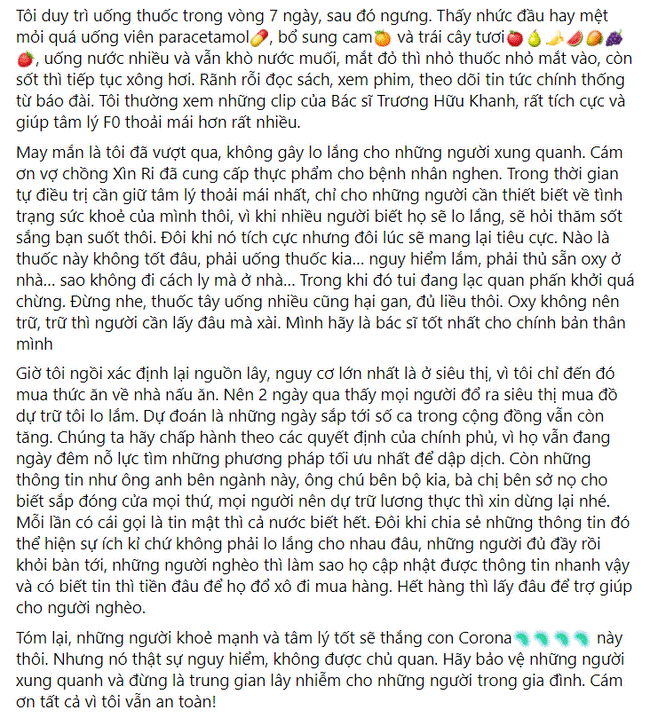Diễn viên Anh Đức nhiễm Covid-19, tự cách ly và điều trị tại nhà-3