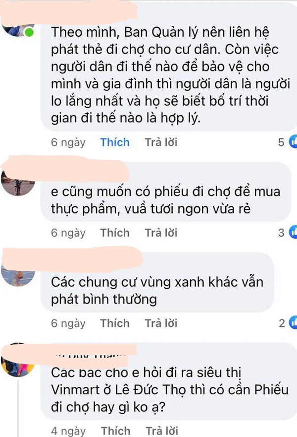 Hà Nội: Dân chung cư bức xúc vì bị dừng phát phiếu đi chợ, Ban quản trị nói chỉ có hơn chục cái trong khi phường đã phát 1.000 phiếu?-2