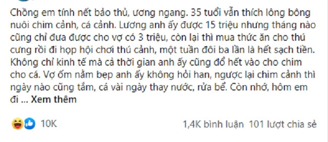 Vừa mắng vợ có mắt như mù, thì phản ứng ngay sau đó của cô lại khiến anh chỉ còn biết đứng im hóa đá-1